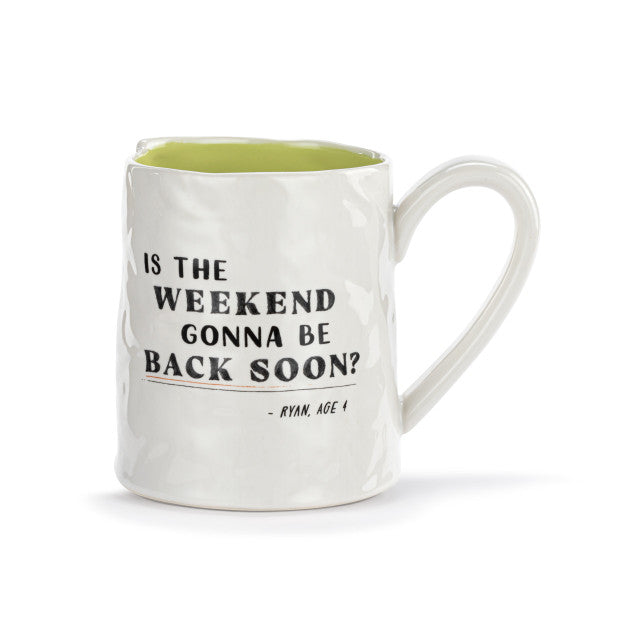 Live From Snack Time Weekend Back Soon Ceramic Notepaper Mug - 14oz