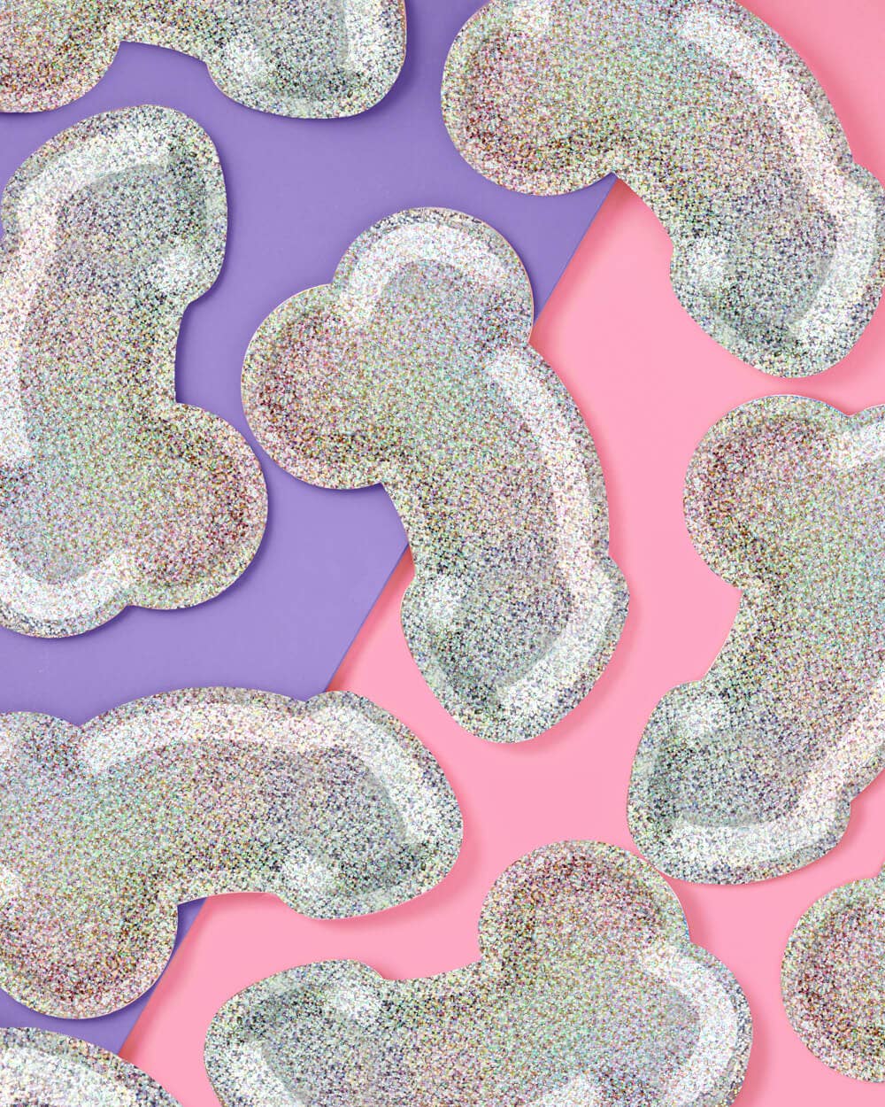 Penis Foil Bachelorette Party Plates, Bridal Shower Decor