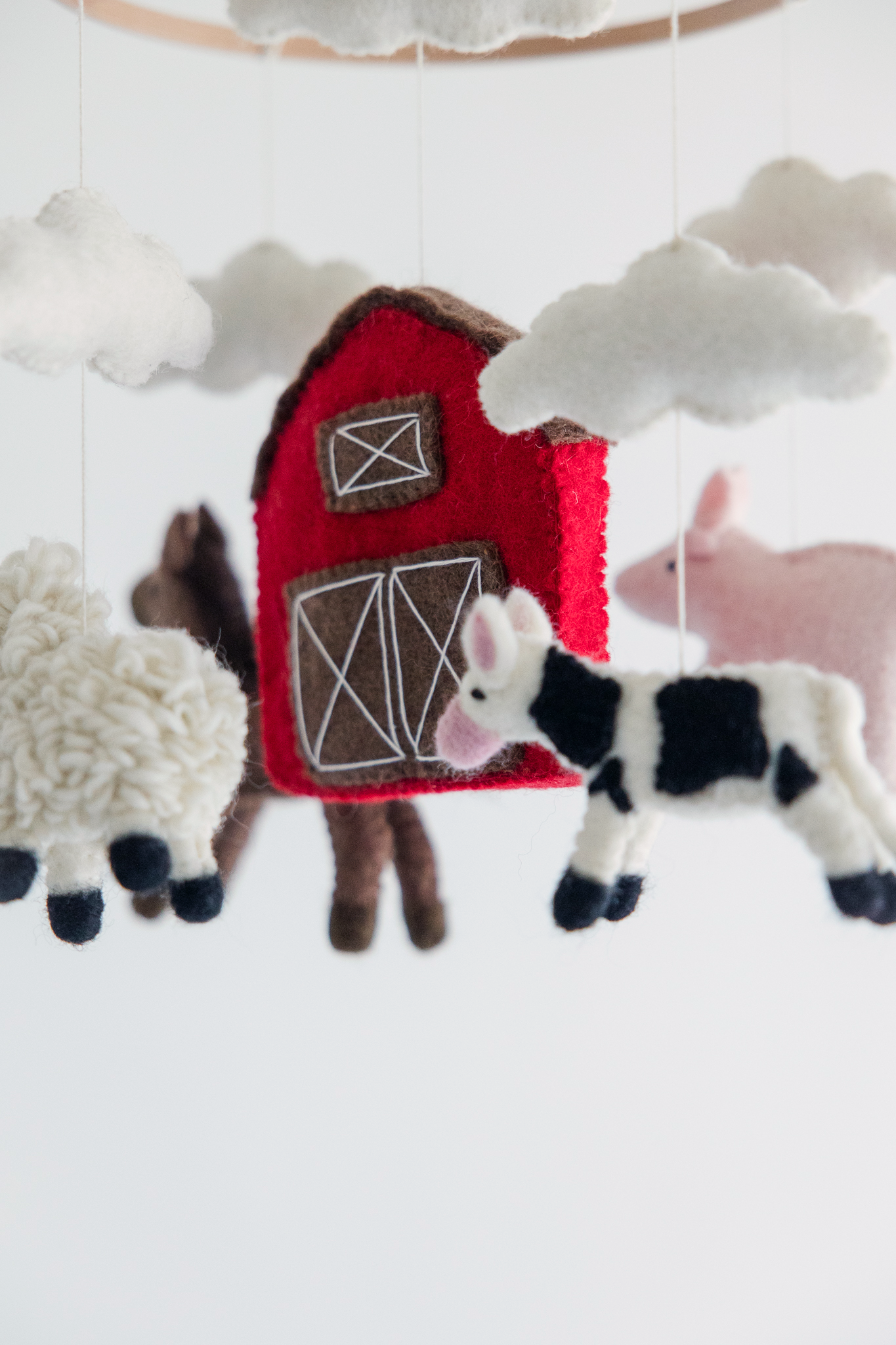 Farm Theme Mobile - Handmade Nursery Decor