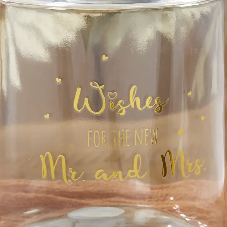 Wedding Wish jar with Heart Shaped Cards