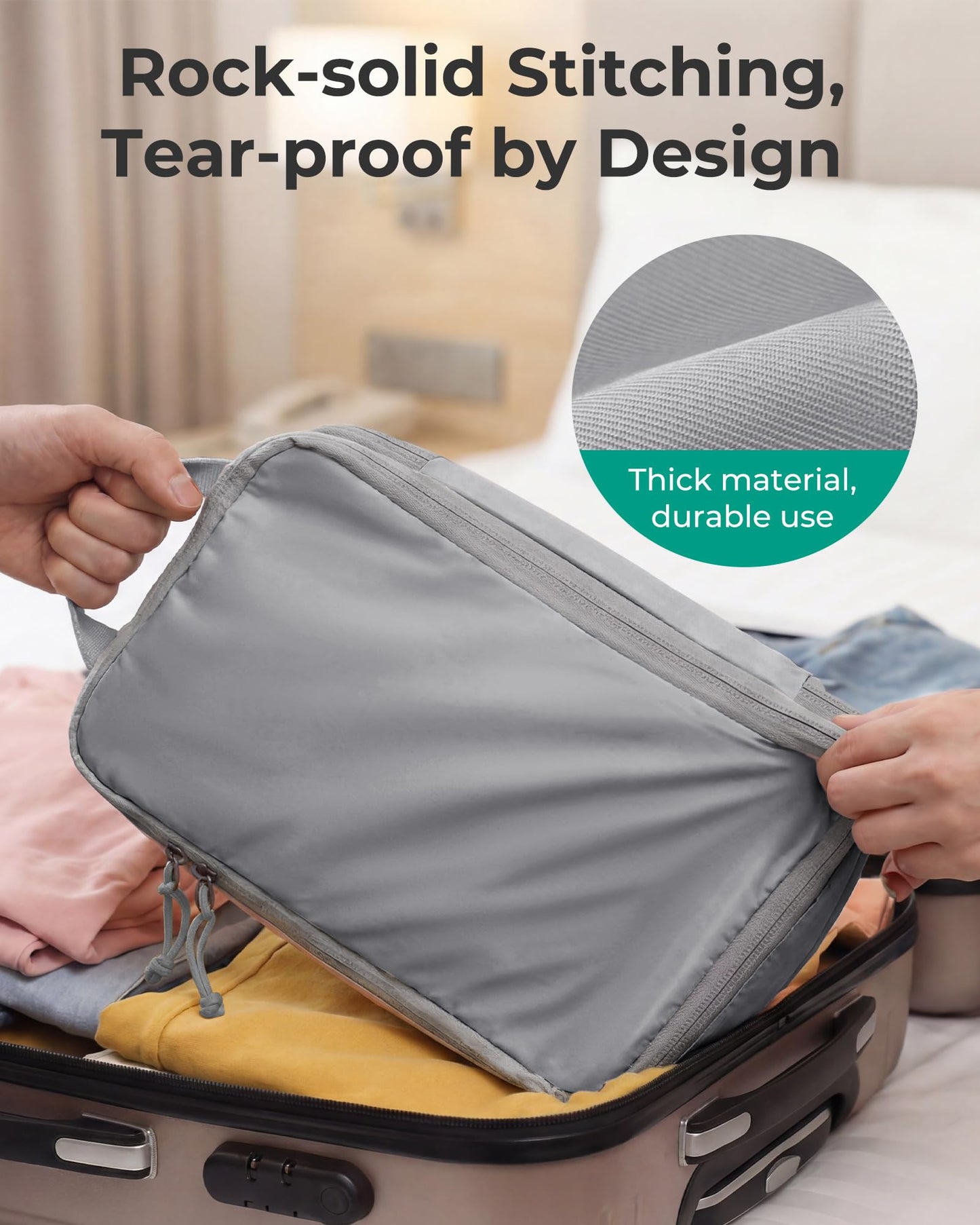 BAGSMART Compression Packing Cubes for Travel Essentials