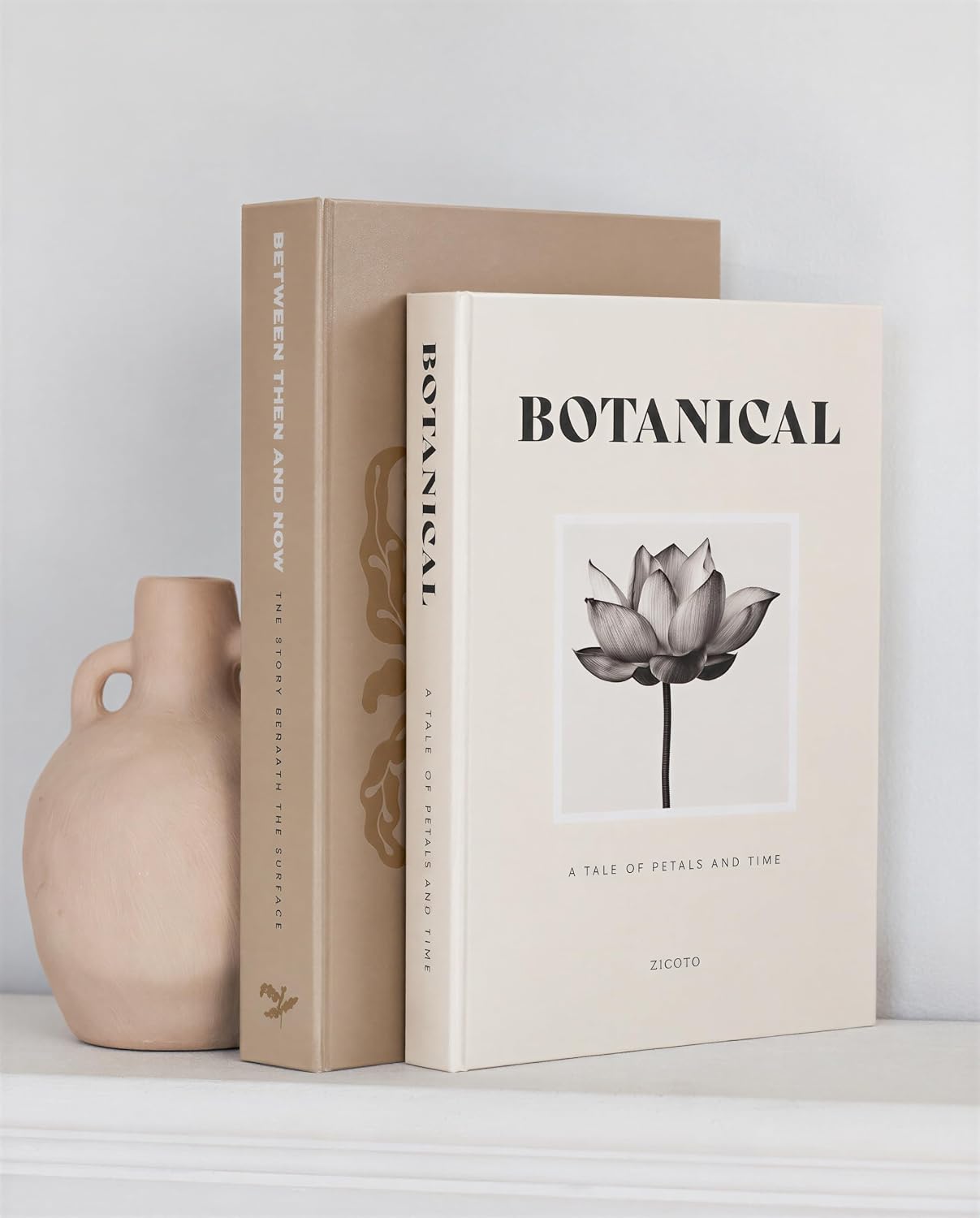 ZICOTO Beautiful Decorative Books Set of 2 for Your Coffee Table & Shelf