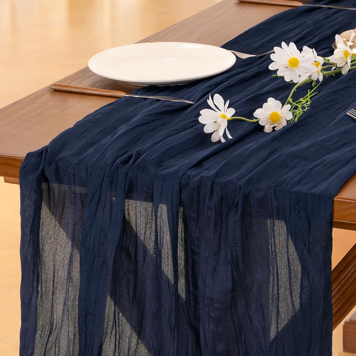 Sage Green Cheesecloth Table Runner Fall Wedding Birthday Party Home Decor