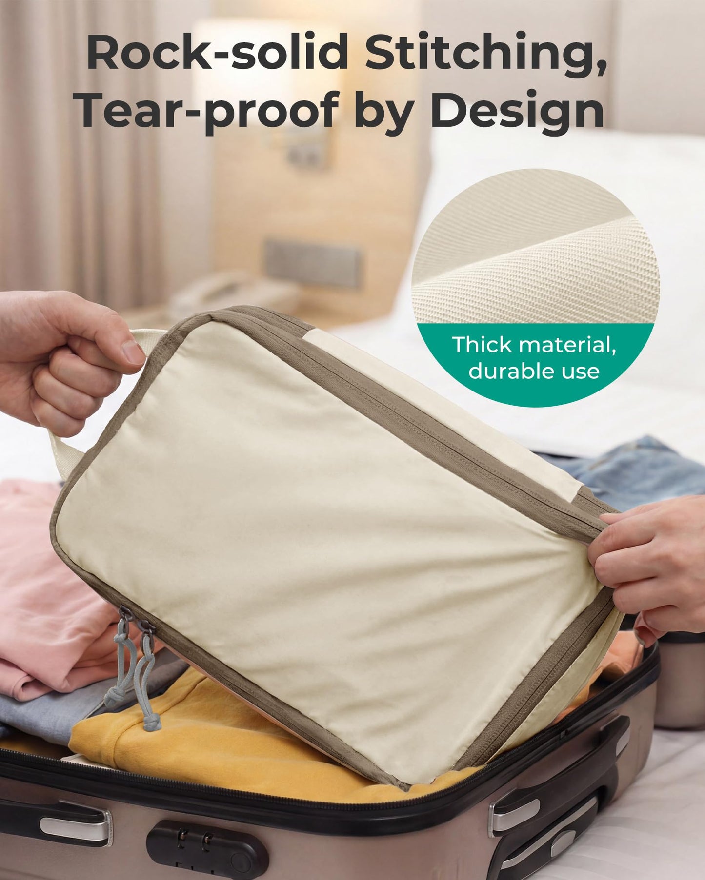 BAGSMART Compression Packing Cubes for Travel Essentials