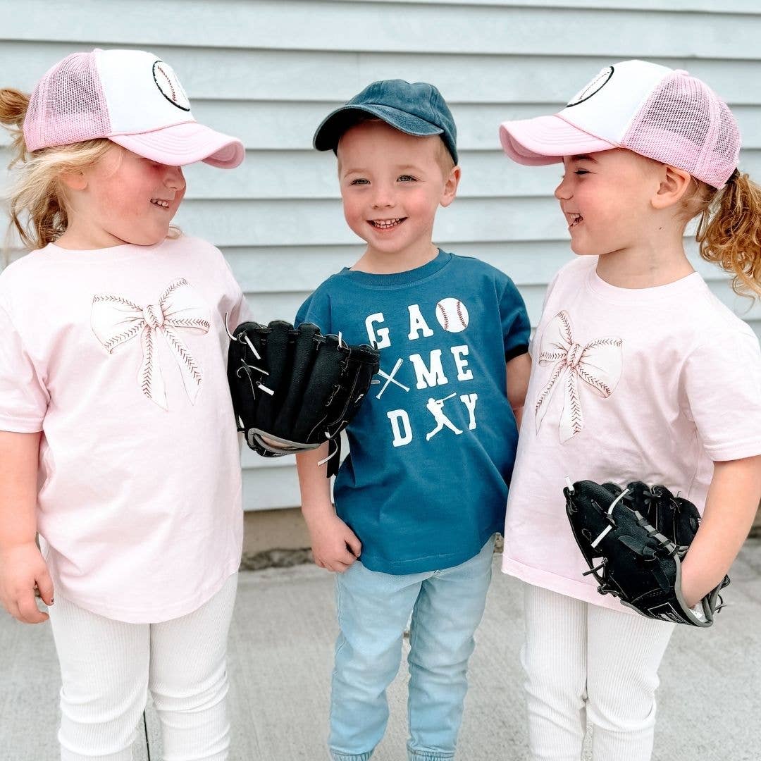 Baseball Bow Short Sleeve T-Shirt