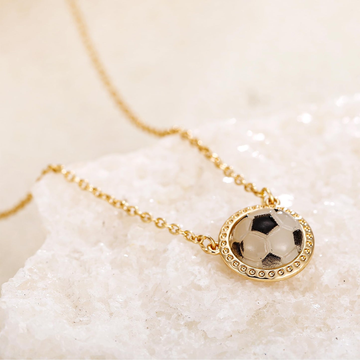 Football Soccer Baseball Basketball Tennis Racket Necklace for Women Sports Game Day Necklace Sports Fan Necklaces Accessories
