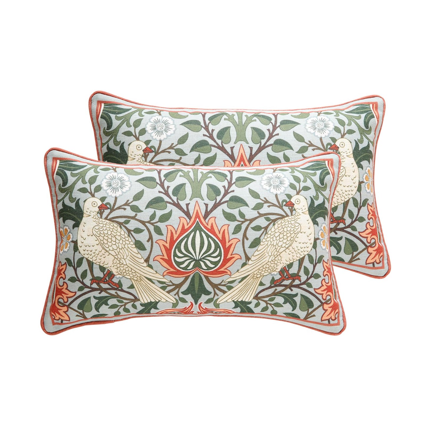 ISAENNE Designer Vintage Square Throw Pillow Cover,Set of 2,18"x18"