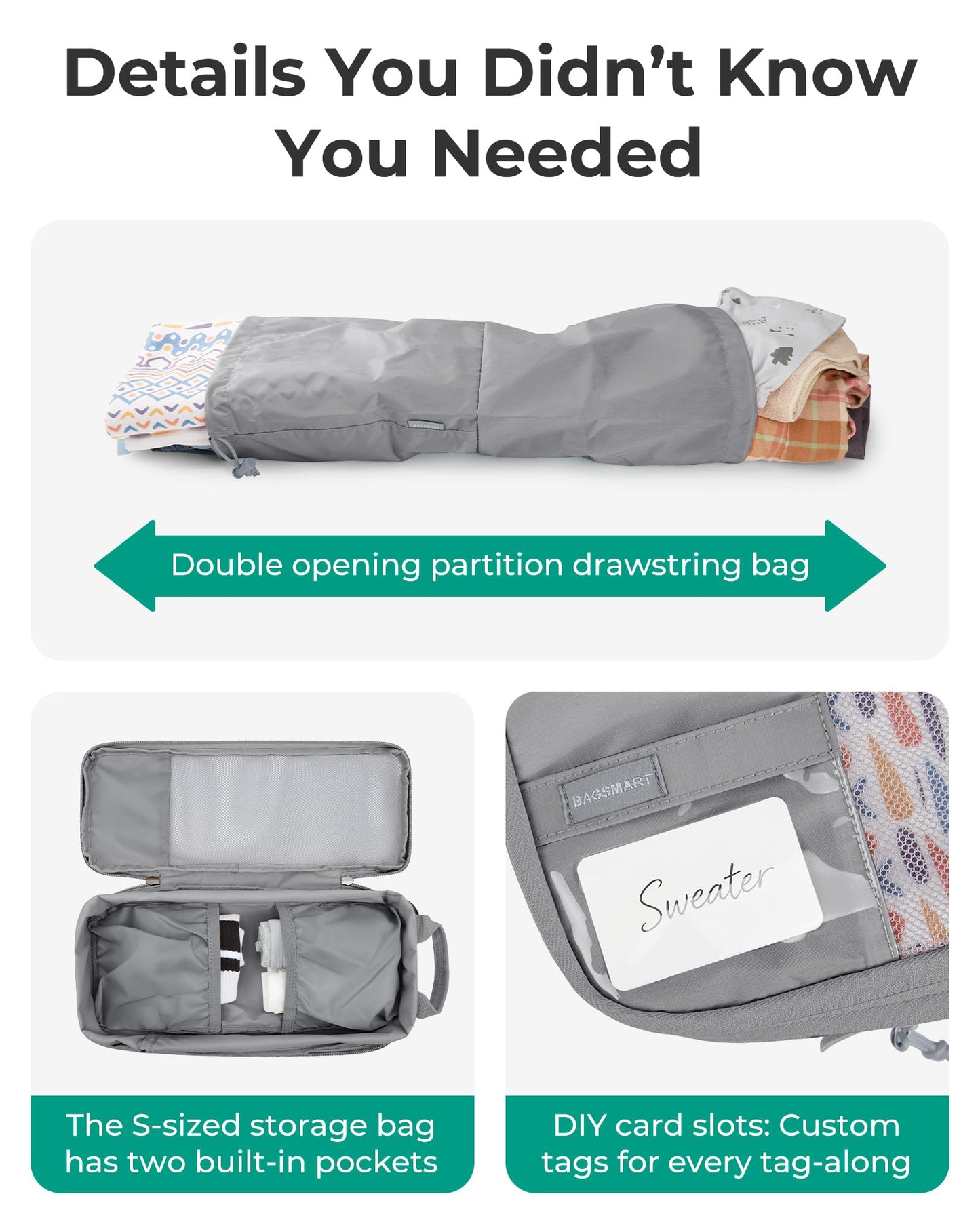 BAGSMART Compression Packing Cubes for Travel Essentials