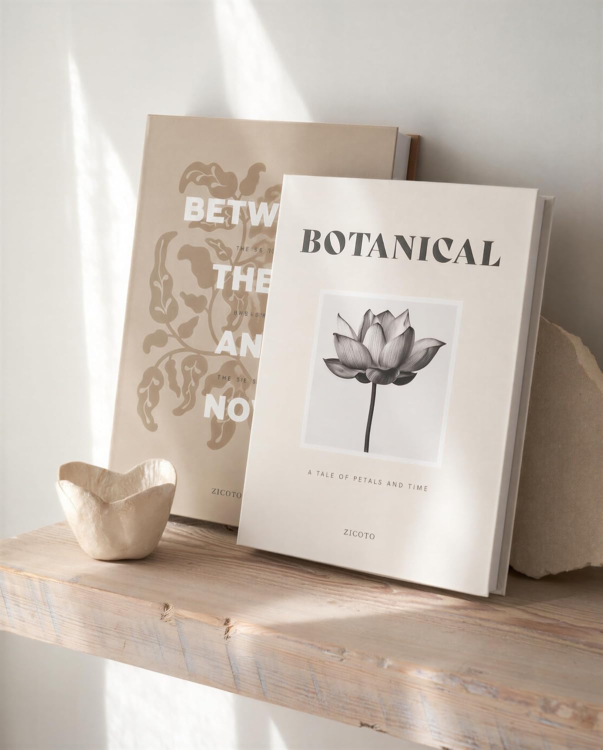 ZICOTO Beautiful Decorative Books Set of 2 for Your Coffee Table & Shelf
