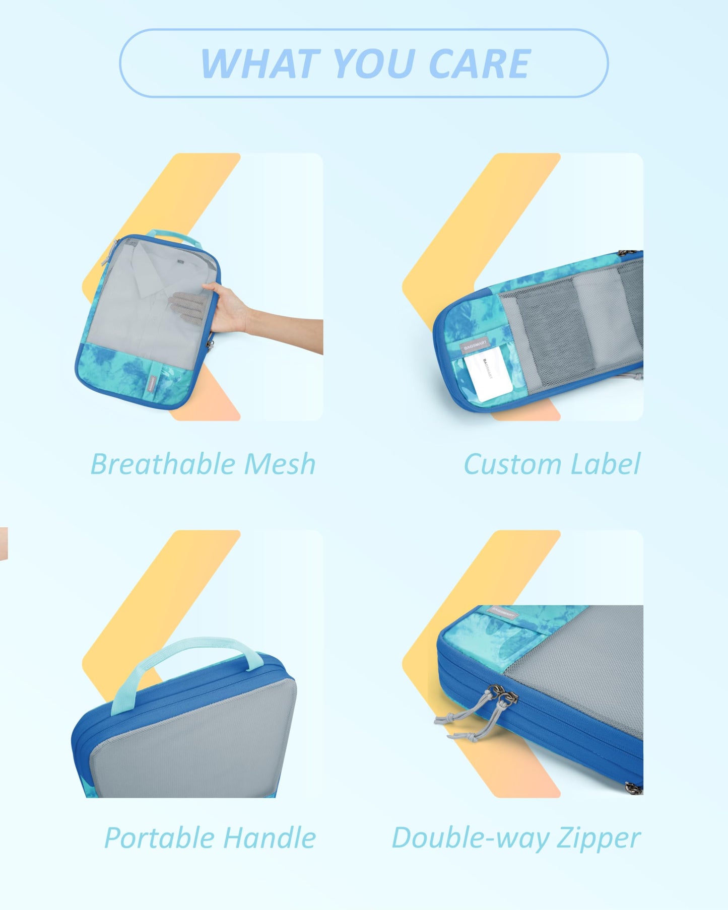 BAGSMART Compression Packing Cubes for Travel Essentials