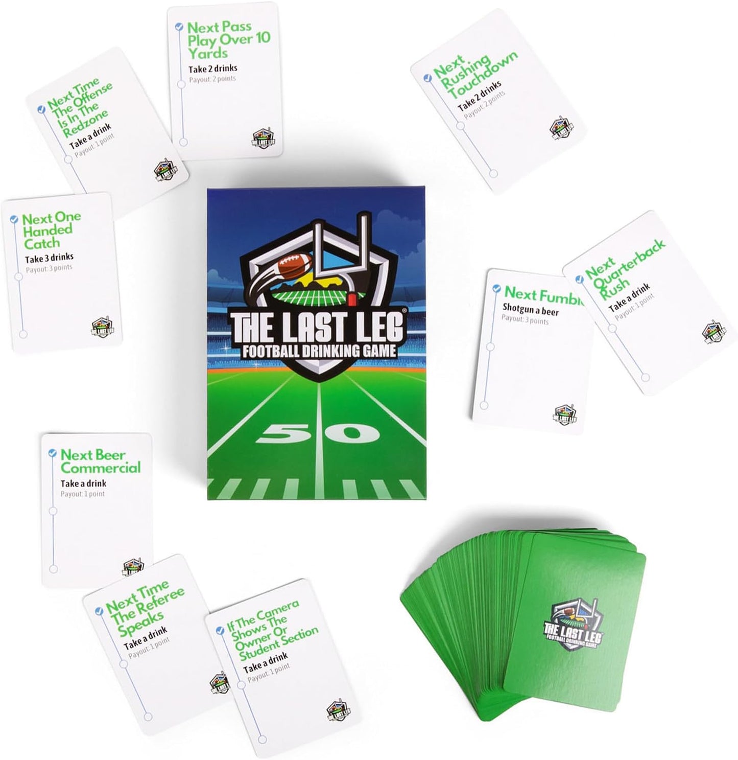 Beer Pressure The Last Leg - Live Football Drinking Game. Perfect for Game Days, Tailgates, Parties, and Pre Games.
