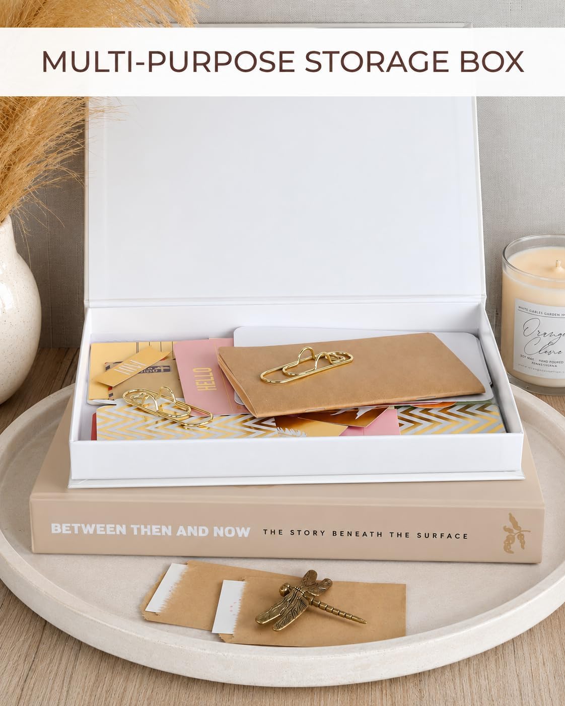 ZICOTO Beautiful Decorative Books Set of 2 for Your Coffee Table & Shelf