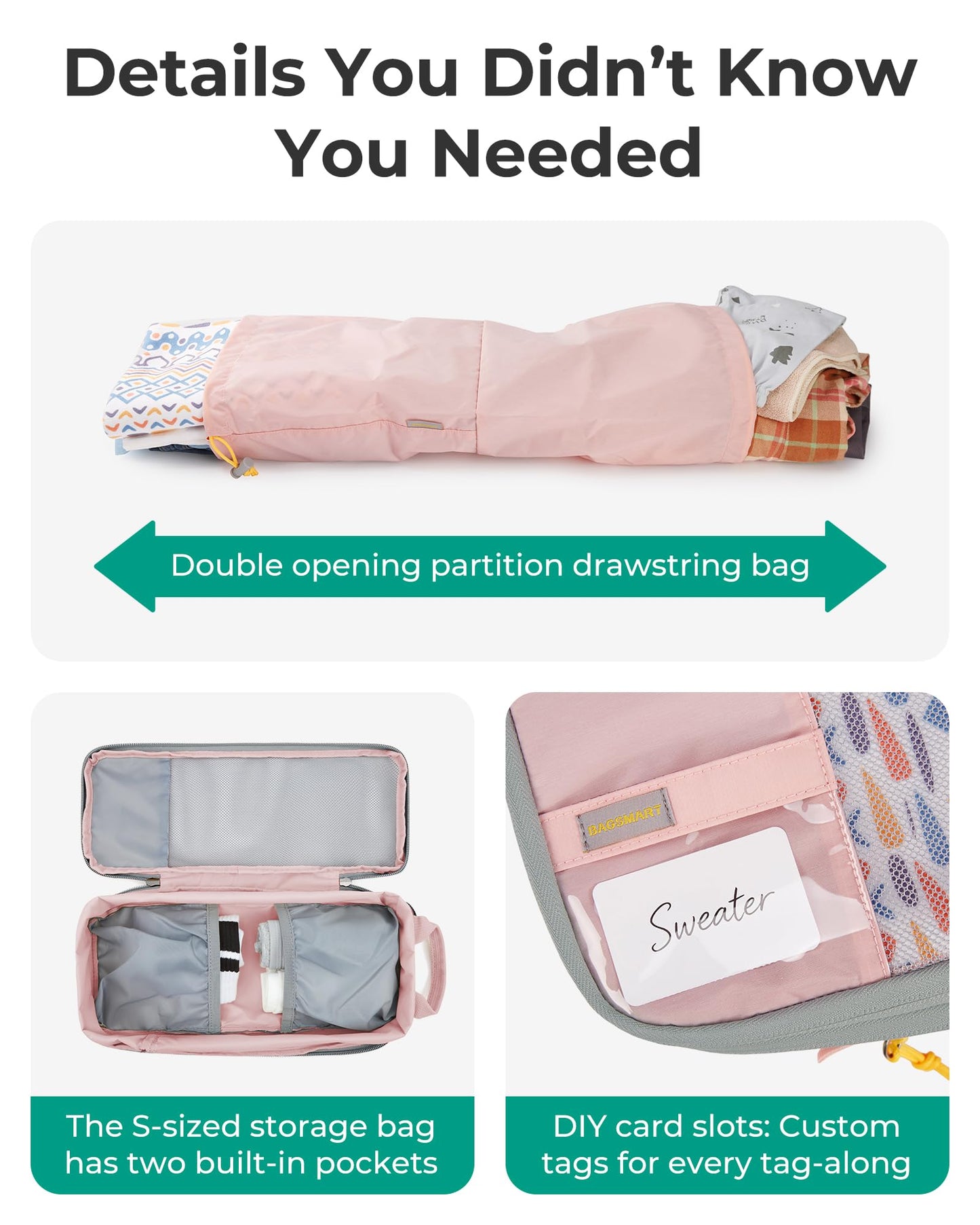 BAGSMART Compression Packing Cubes for Travel Essentials