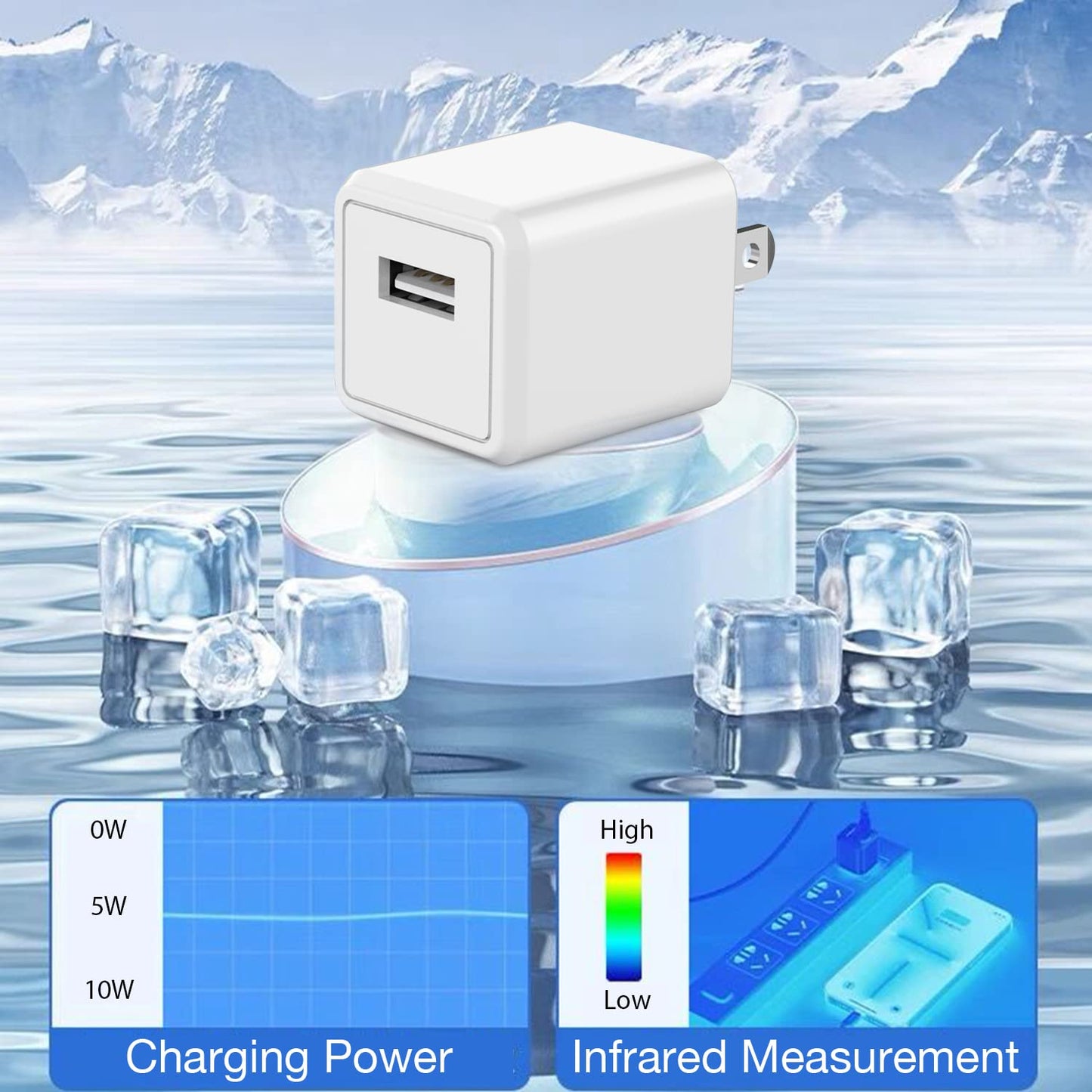 [Apple Certified] 2 in 1 iPhone and Watch Charger 6.6 FT Magnetic iWatch Charging Cable with USB Wall Block Travel Plug Charger for Apple Watch & iPhone
