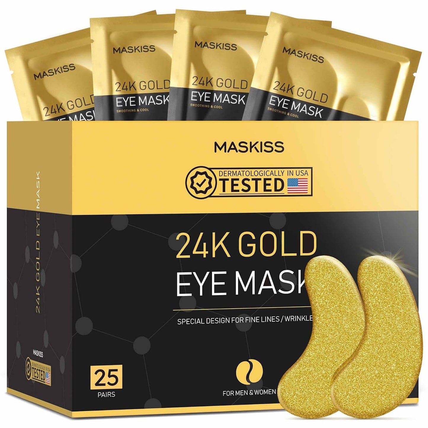 Maskiss 24k Gold Under Eye Patches (25 Pairs)