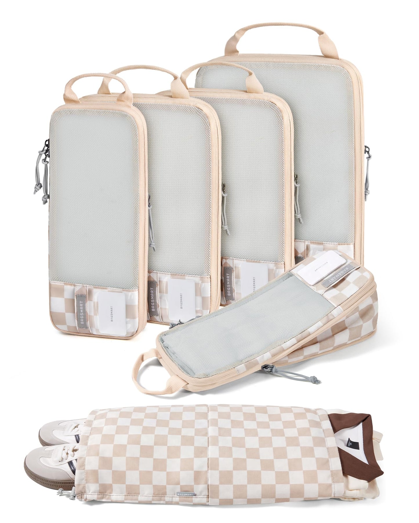 BAGSMART Compression Packing Cubes for Travel Essentials