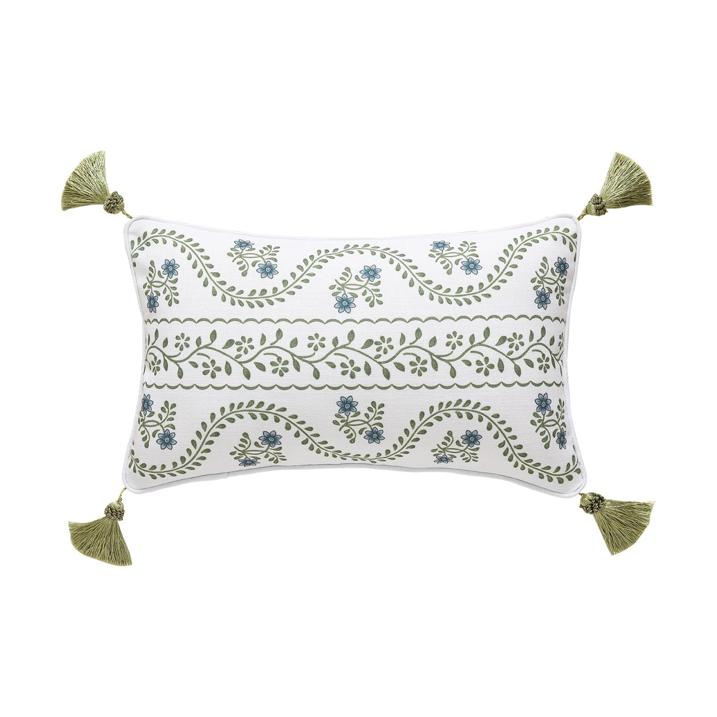 ISAENNE Designer Vintage Square Throw Pillow Cover,Set of 2,18"x18"