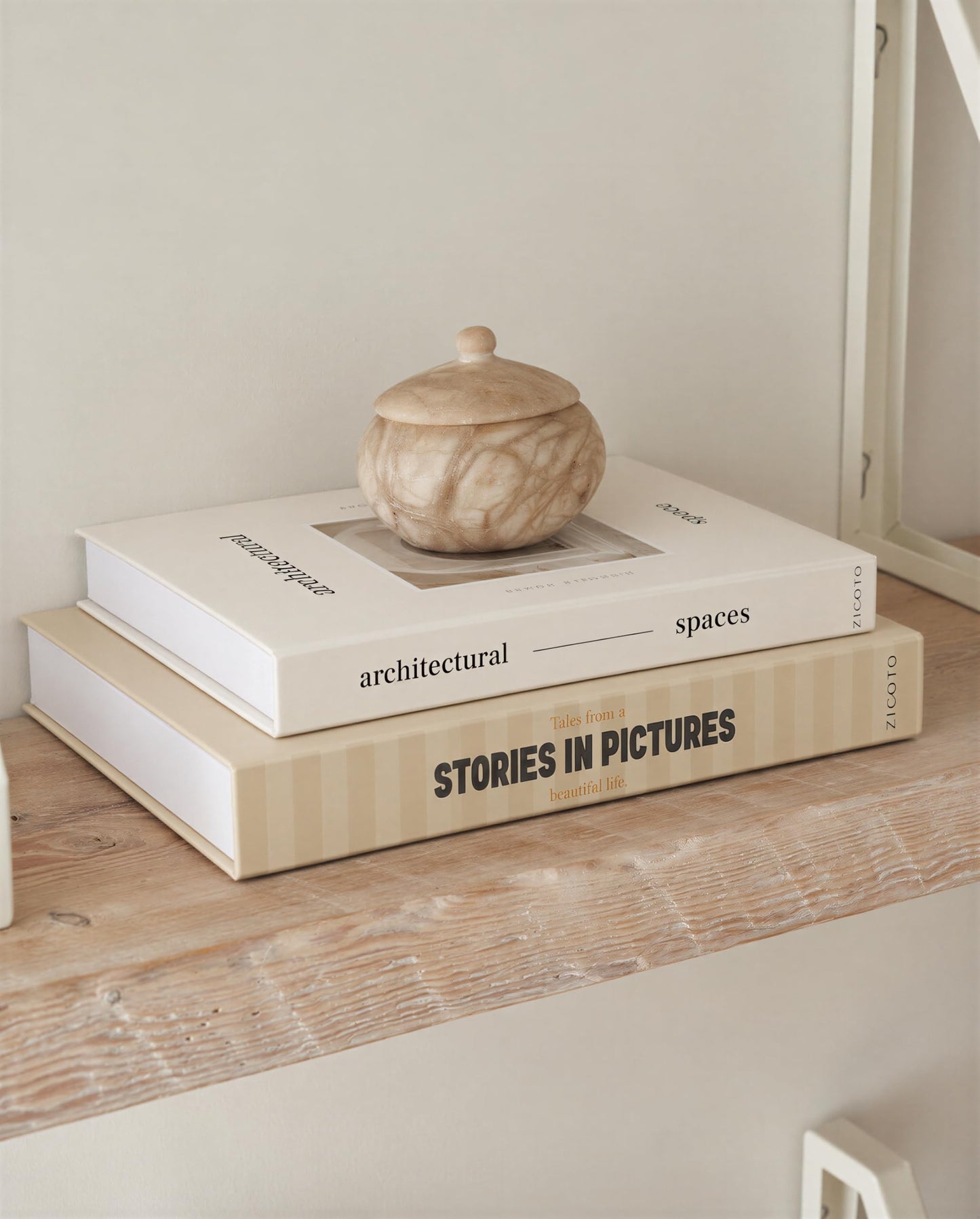 ZICOTO Beautiful Decorative Books Set of 2 for Your Coffee Table & Shelf