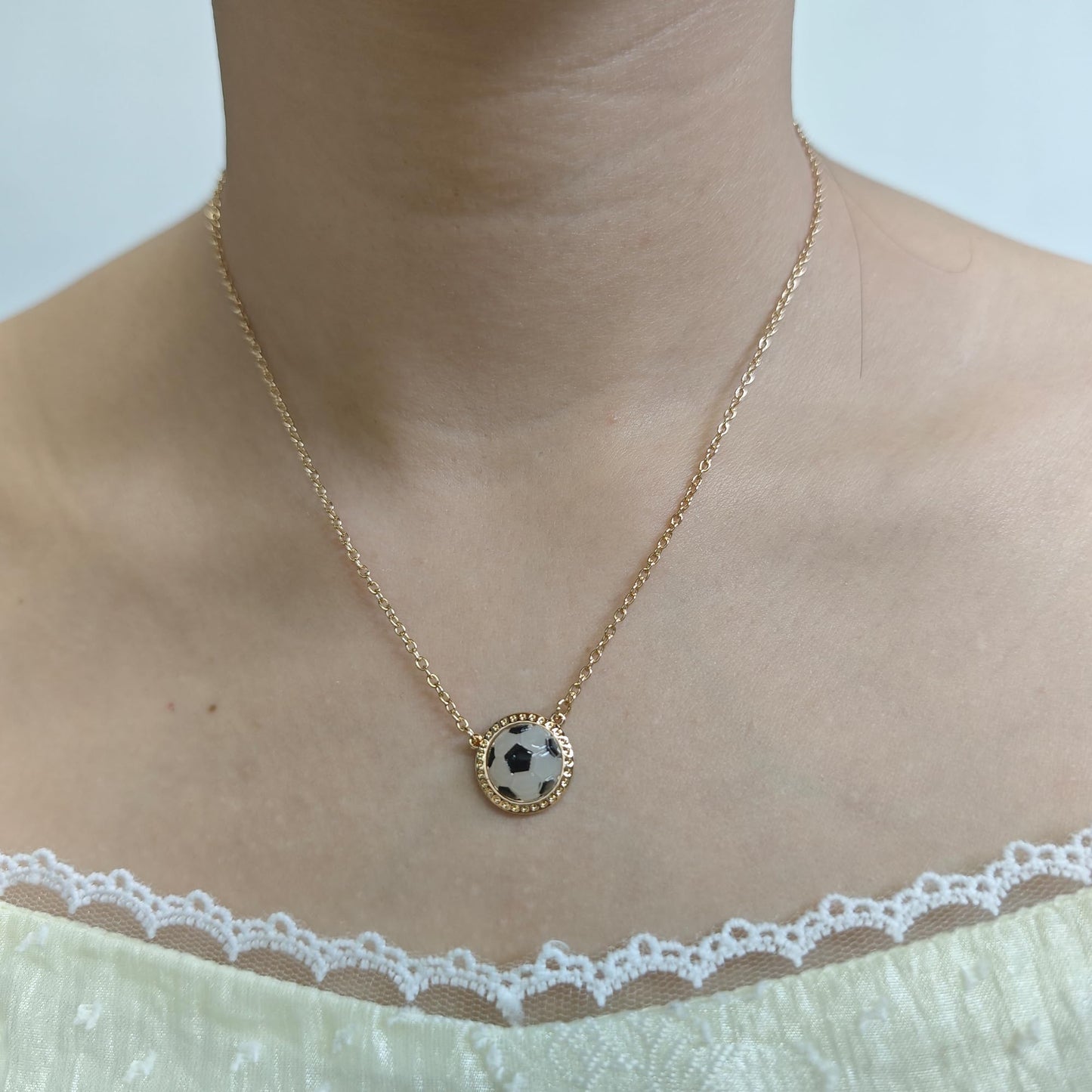 Football Soccer Baseball Basketball Tennis Racket Necklace for Women Sports Game Day Necklace Sports Fan Necklaces Accessories
