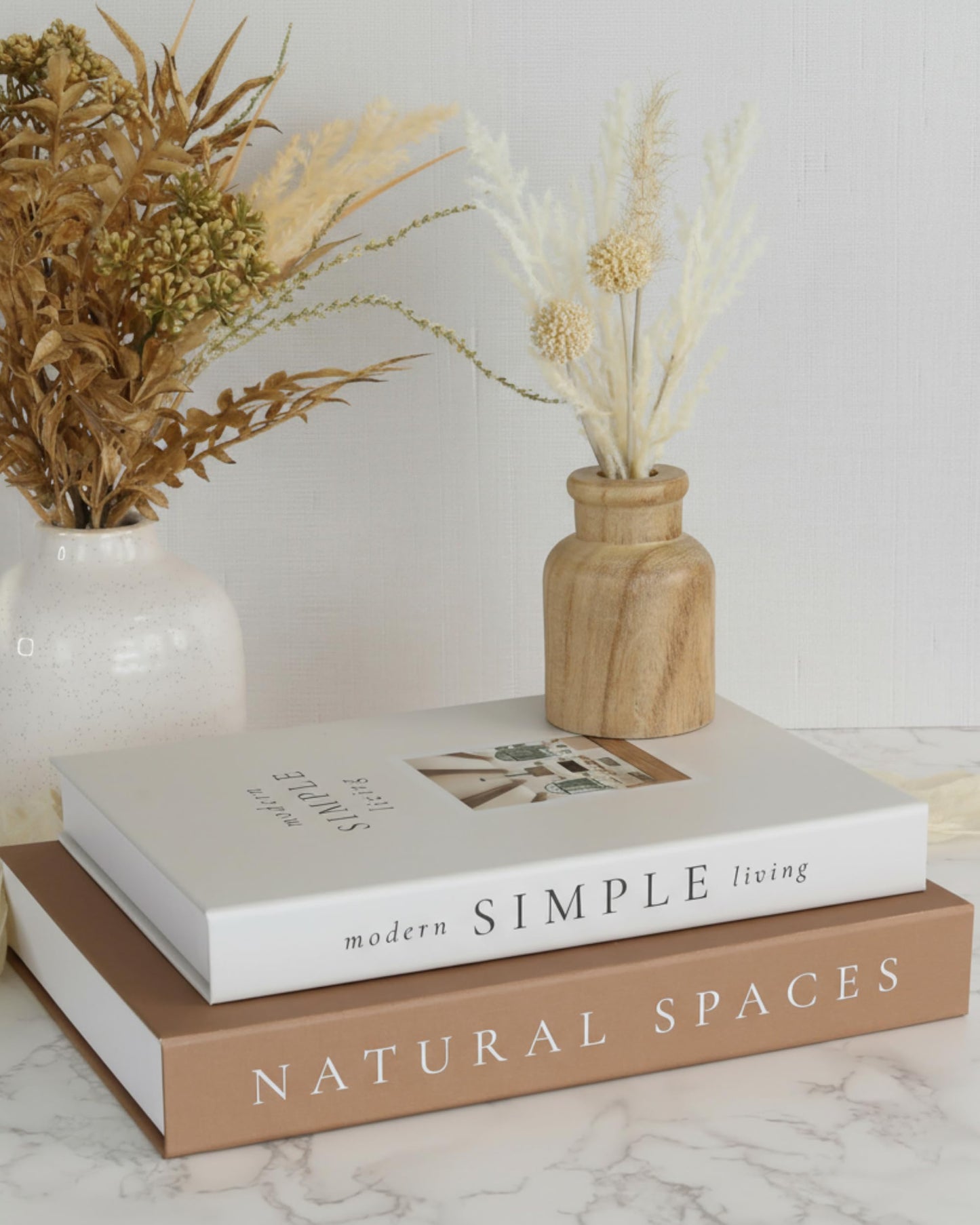 ZICOTO Beautiful Decorative Books Set of 2 for Your Coffee Table & Shelf