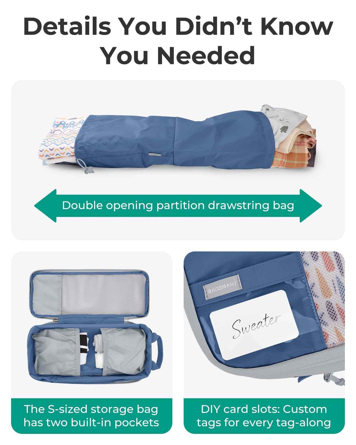 BAGSMART Compression Packing Cubes for Travel Essentials