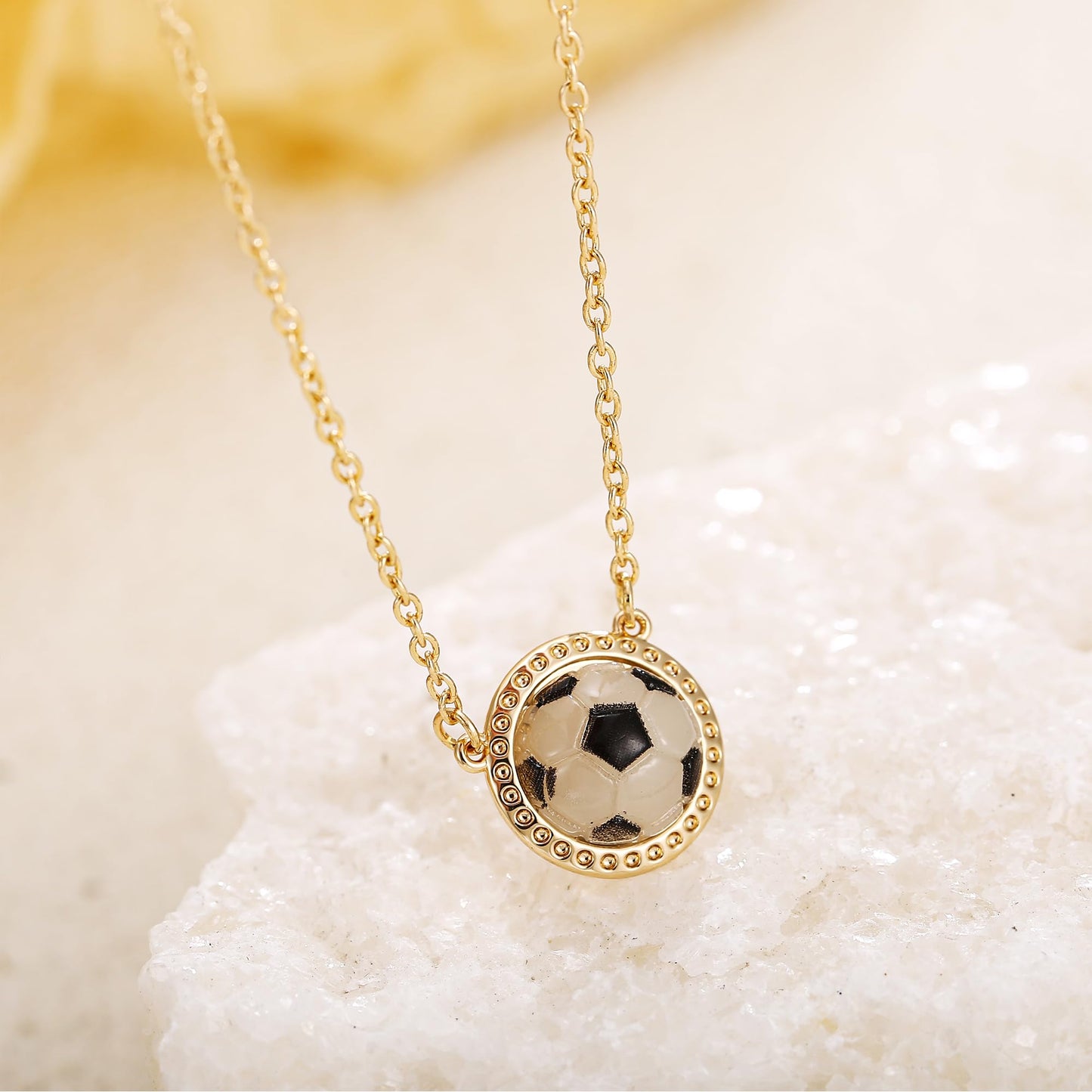 Football Soccer Baseball Basketball Tennis Racket Necklace for Women Sports Game Day Necklace Sports Fan Necklaces Accessories