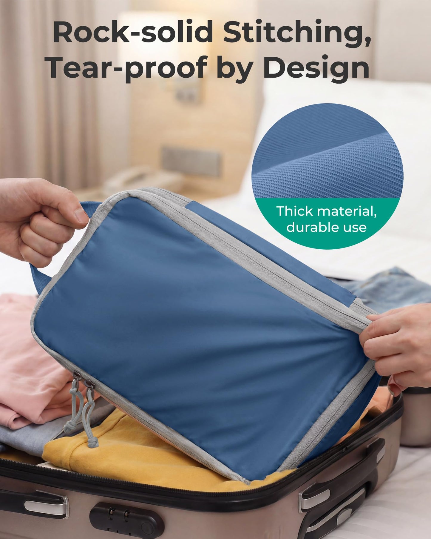 BAGSMART Compression Packing Cubes for Travel Essentials
