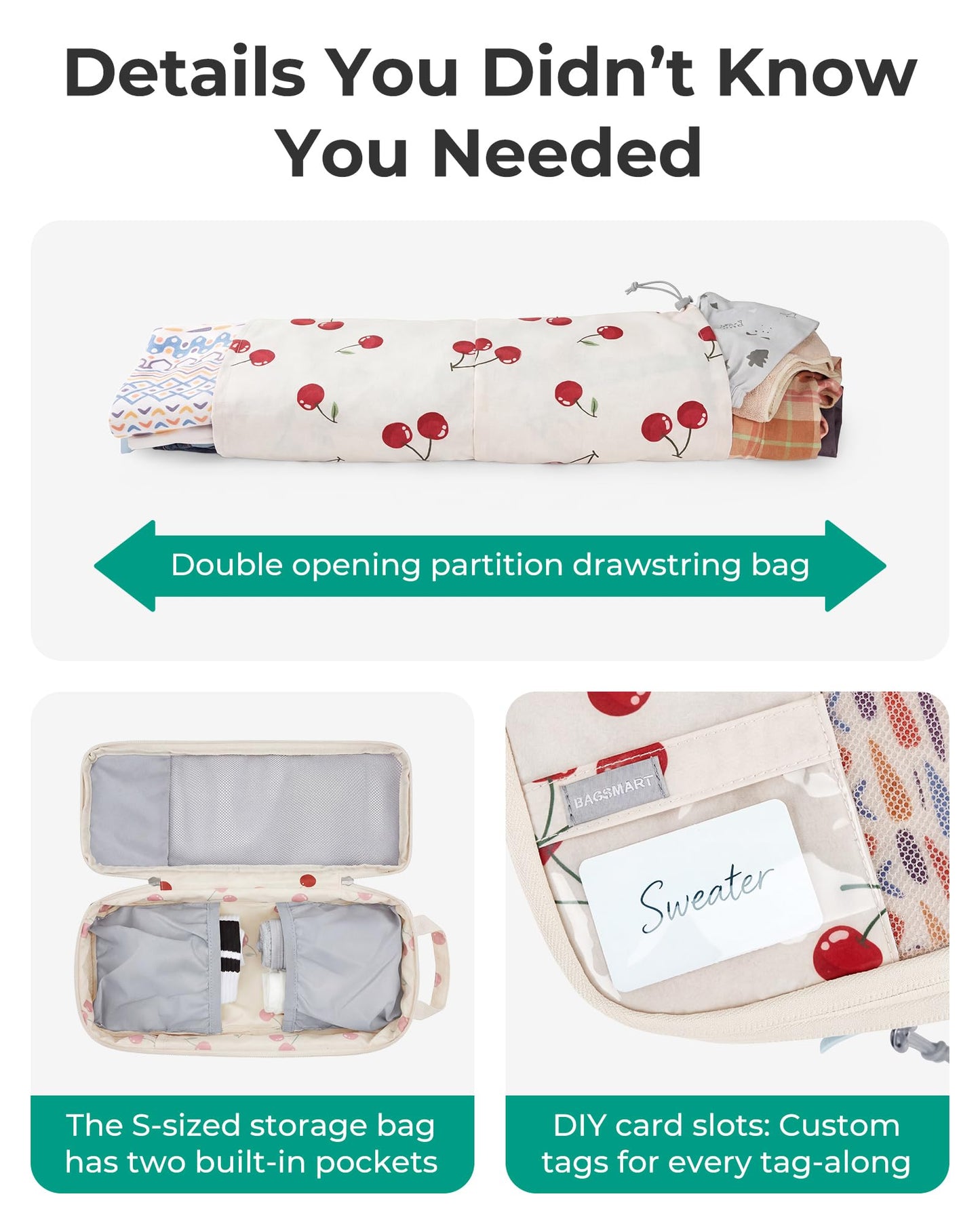 BAGSMART Compression Packing Cubes for Travel Essentials