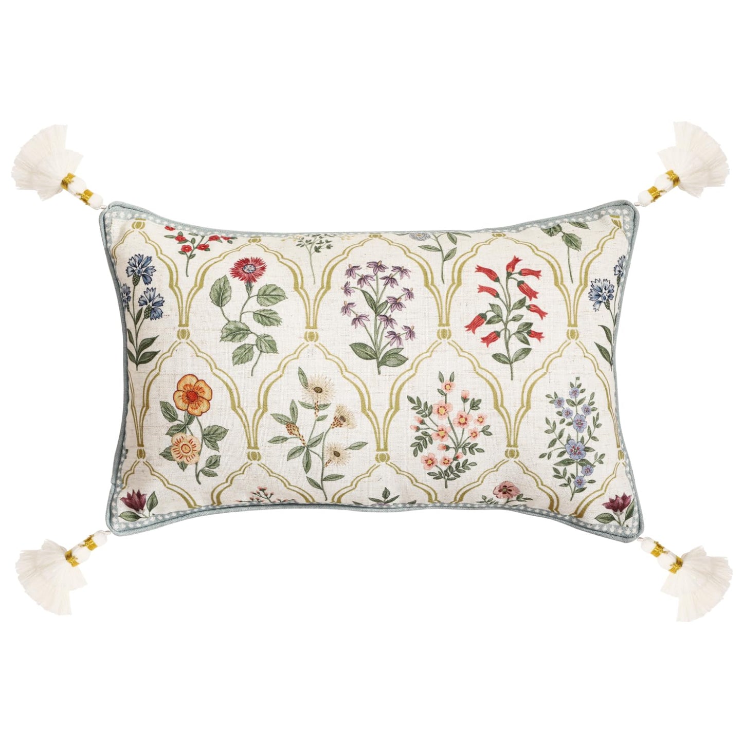 ISAENNE Designer Vintage Square Throw Pillow Cover,Set of 2,18"x18"