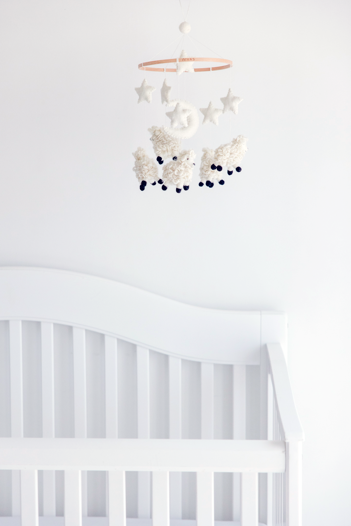Sheep Crib Mobile - Handmade Nursery Decor