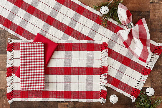 Red Checks Napkin