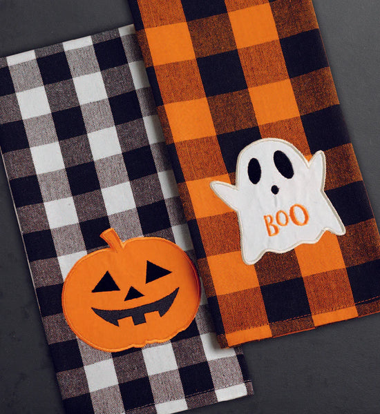 Load image into Gallery viewer, Embellished Halloween Character Dishtowels
