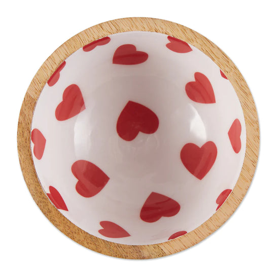 Load image into Gallery viewer, Spread the Love Enamel Wood Bowl Spreader Set
