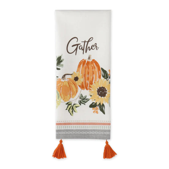 Gather Fall Squash Dishtowel Set Of 2