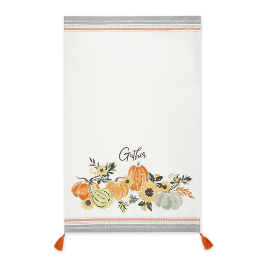 Gather Fall Squash Dishtowel Set Of 2
