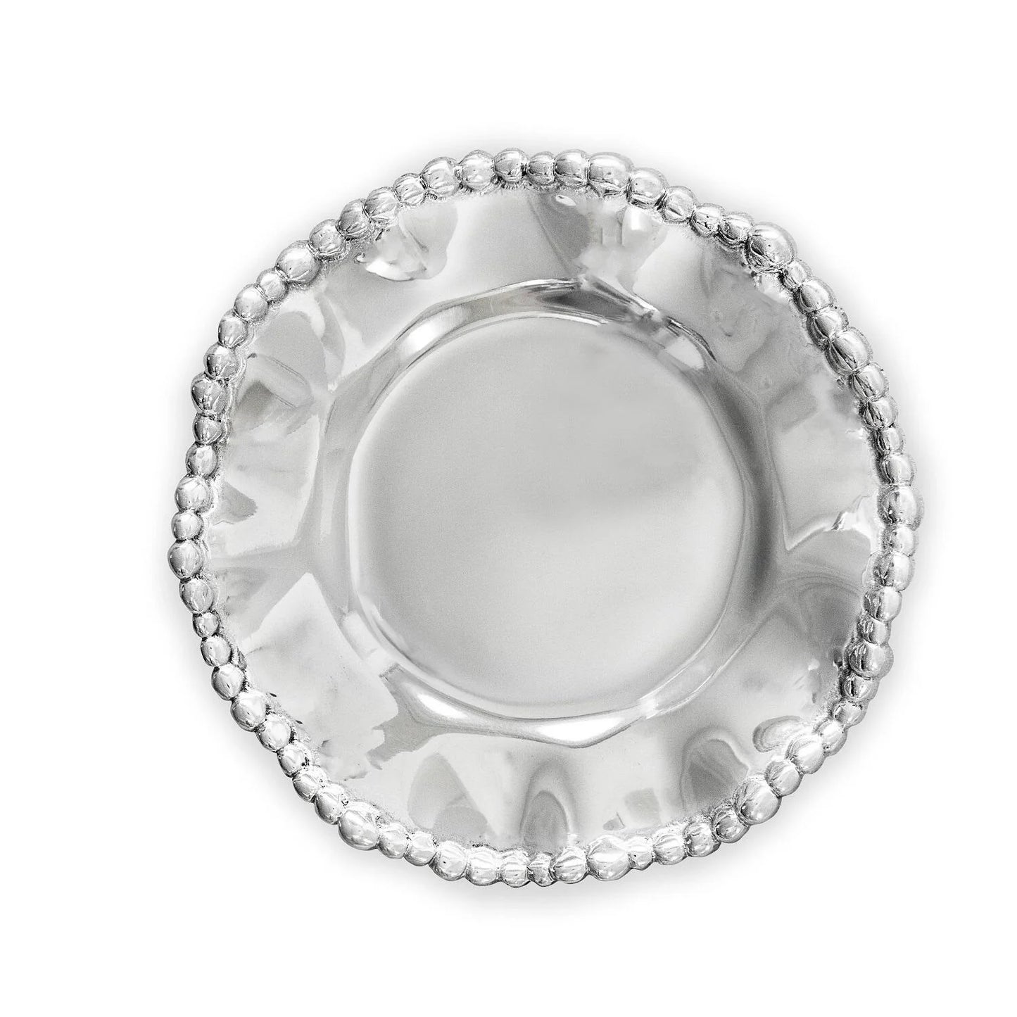 Organic Pearl Plain Round Cheers Wine Plate