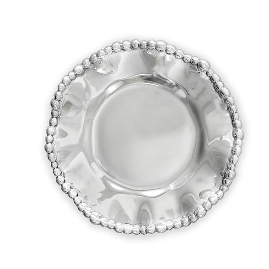 Organic Pearl Plain Round Cheers Wine Plate
