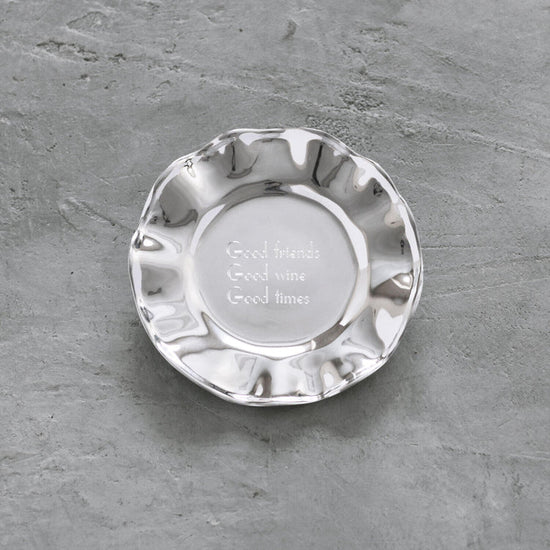 Vento Wine Plate 'Good Friends, Good Wine, Good Times'