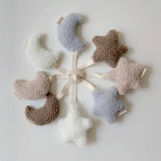 Load image into Gallery viewer, Plush Star Pacifier Holder (Sand)
