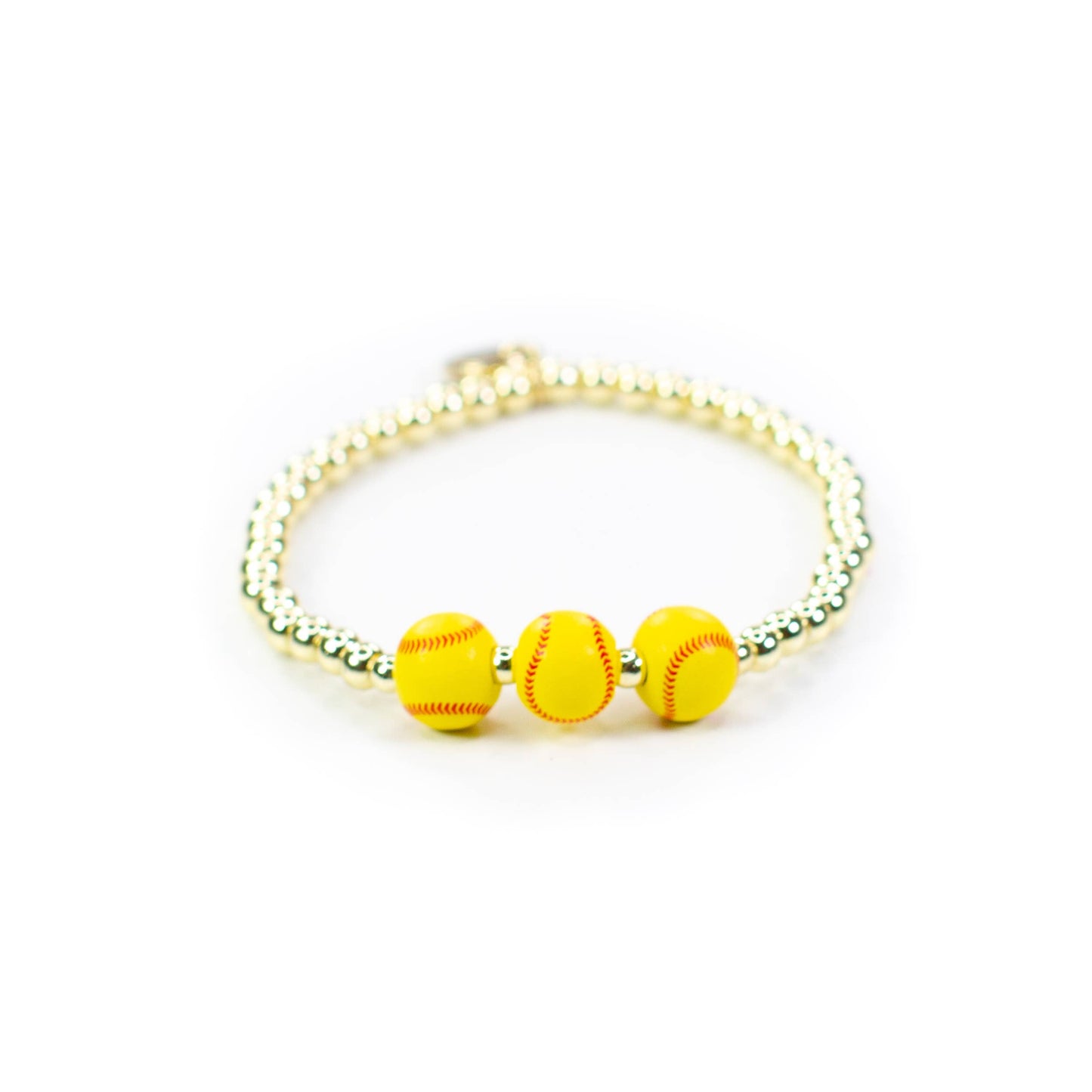Sports Bracelets 18K Gold: Flat Baseball