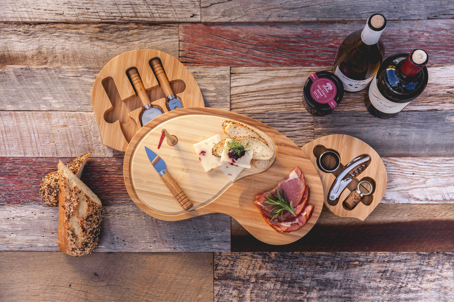 Sand Trap Golf Cheese Cutting Board & Tool Set - Core: Bamboo