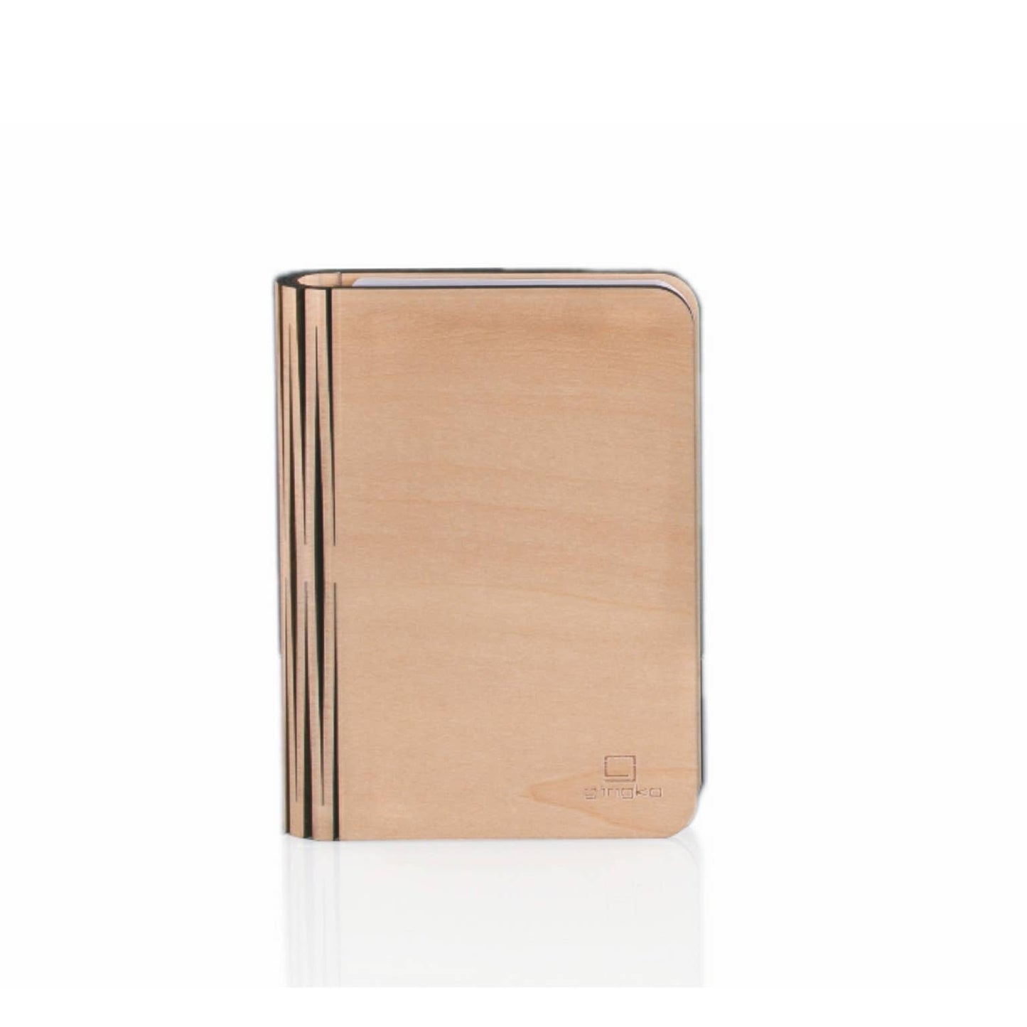 Natural Wood Smart Book Light: Walnut / Large