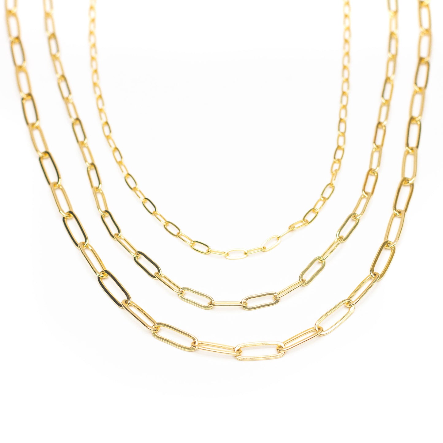 Paperclip Chainlink Necklace: Large