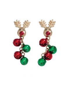 Rudolph Jingle Bell Earrings
