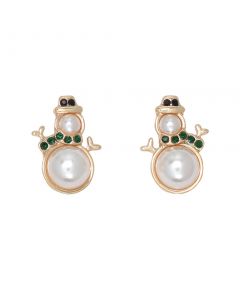 Pearl Snowmen Earrings