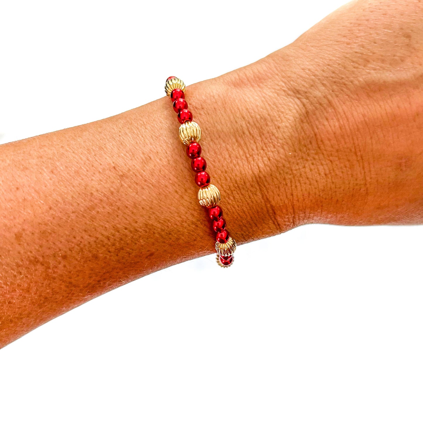 Merry 18K Gold & Enamel Christmas Bracelet: Merry