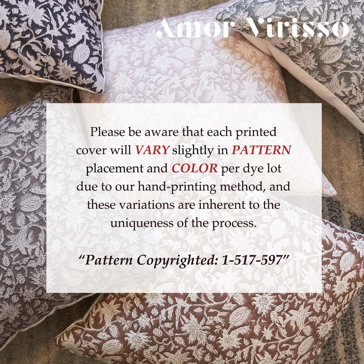 Amor Virisso Floral Throw Pillow Covers 18x18 Couch Pillows for Living Room Decorative Accent Pillow Covers Block Print Farmhouse Neutral Pillow Covers Sofa Pillows 1PC, Dusty Green