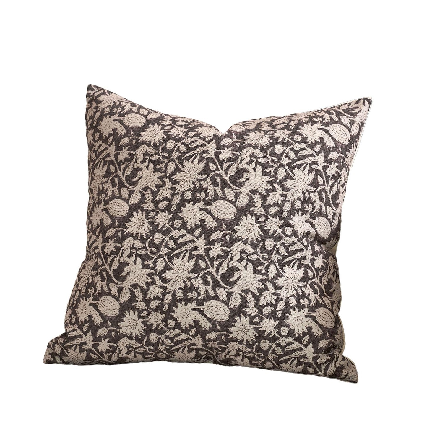 Amor Virisso Floral Throw Pillow Covers 18x18 Couch Pillows for Living Room Decorative Accent Pillow Covers Block Print Farmhouse Neutral Pillow Covers Sofa Pillows 1PC, Dusty Green
