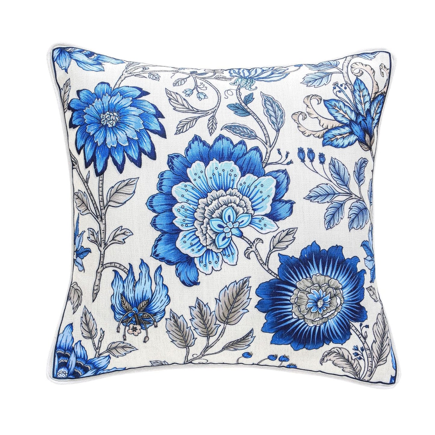 ISAENNE Designer Vintage Square Throw Pillow Cover,Set of 2,18"x18"