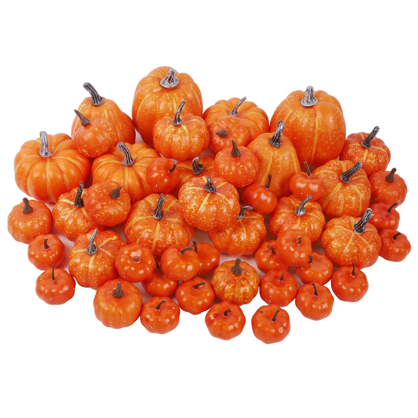 winemana 12 Pcs Pumpkin Fall Decorations, Golden Artificial Pumpkins
